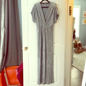 Metallic Silver jumpsuit